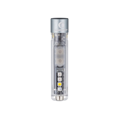 Lumintop Black Cat Mini EDC Flashlight 400 Lumens USB-C Rechargeable LED with Warm White, UV & RGB