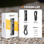 Wurkkos HD01 Rechargeable EDC Flashlight with Front Sport Light and Side flood light (90CRI)/RGB Light/Dual Switch/Magnetic Tail