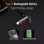 Nicron Keychain K11 LED Flashlight Mini Pocket Light Multi-function 400lumens Waterproof Type-C Rechargeable Flashlight