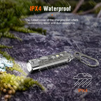 Nicron Keychain K11 LED Flashlight Mini Pocket Light Multi-function 400lumens Waterproof Type-C Rechargeable Flashlight