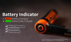 E05 II Cu 1300 Lumens Copper Flashlight，White LED Emitters, with 14500 Battery (Compatible with AA), Eeay to Carry, for Camping, Hiking