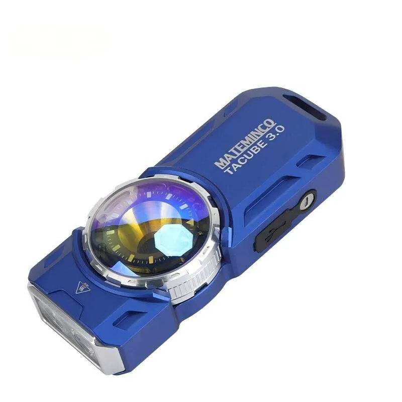 MATEMINCO TACUBE 3.0 EDC RGB 1550lm Type-C Rechargeable Long Throw UV 395nm Tactical LED Torch Flashlight for Outdoor, Camping