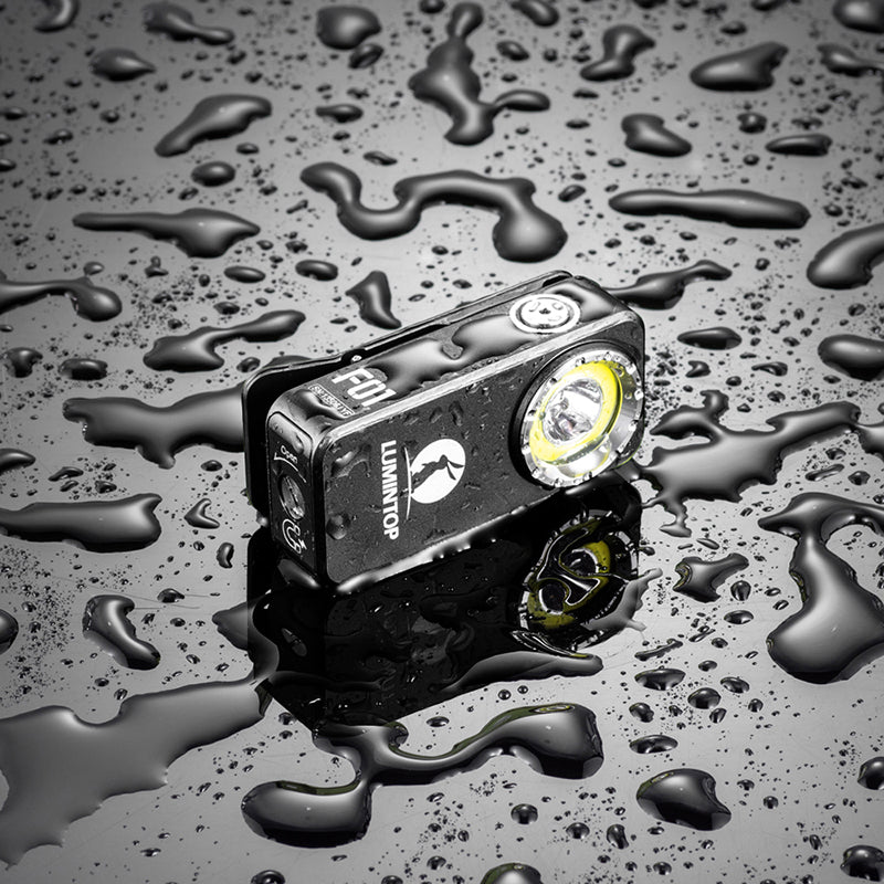 Lumintop F01 1200LM Mini EDC Flashlight Triple Beam USB-C Rechargeable Magnetic Tail Waterproof