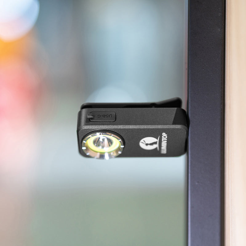 Lumintop F01 1200LM Mini EDC Flashlight Triple Beam USB-C Rechargeable Magnetic Tail Waterproof