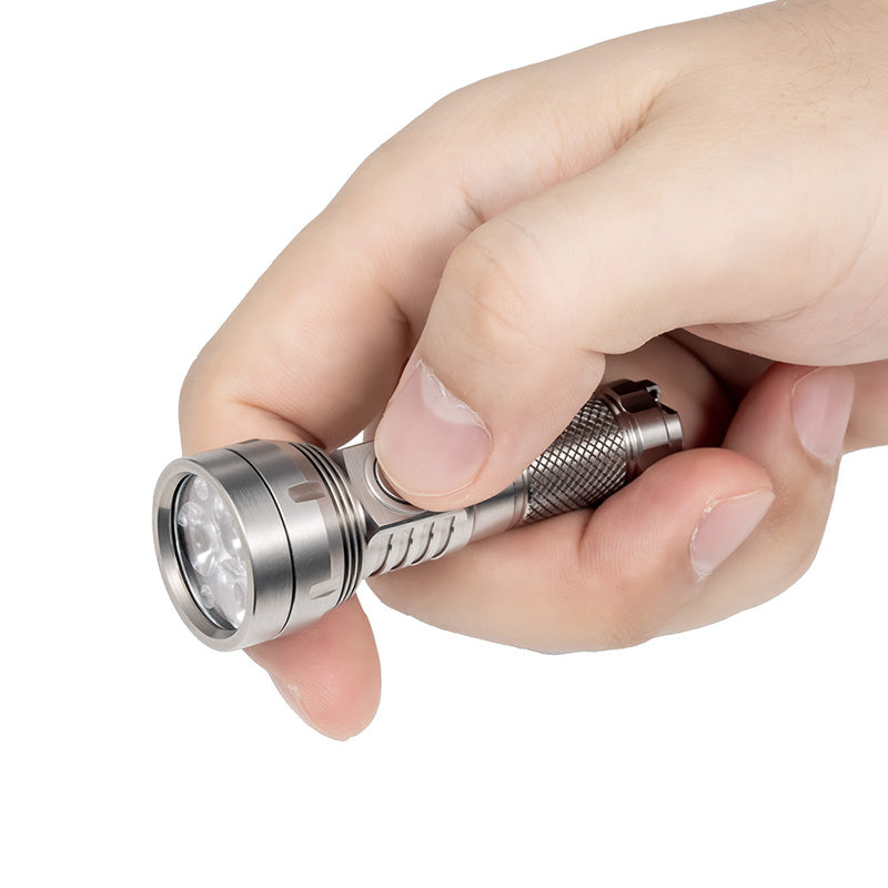 Lumintop GT NANO PRO 3.0 TITANIUM 10280 Rechargeable EDC Keychain Flashlight 1600 Lumens