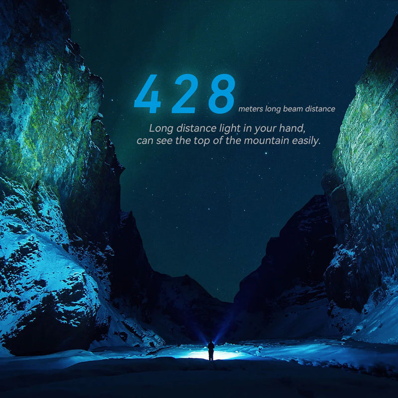 IMALENT BL50  Dual Light Sources EDC Flashlight, UV light, 3600 Lumens Powerful Bright LED torch