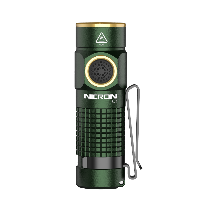 NICRON 1200 Lumens EDC Flashlight with Magnet, Type-C Rechargeable Pocket Light Compact High Lumens Handheld Light, C1 Mini Flashlight 7 Modes for Outdoor Camping, Hiking
