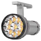 HAIKELITE RA40 40*HK3535 35000LM 300M Long Range Powerful LED Flashlight,46950 rechargeable battery