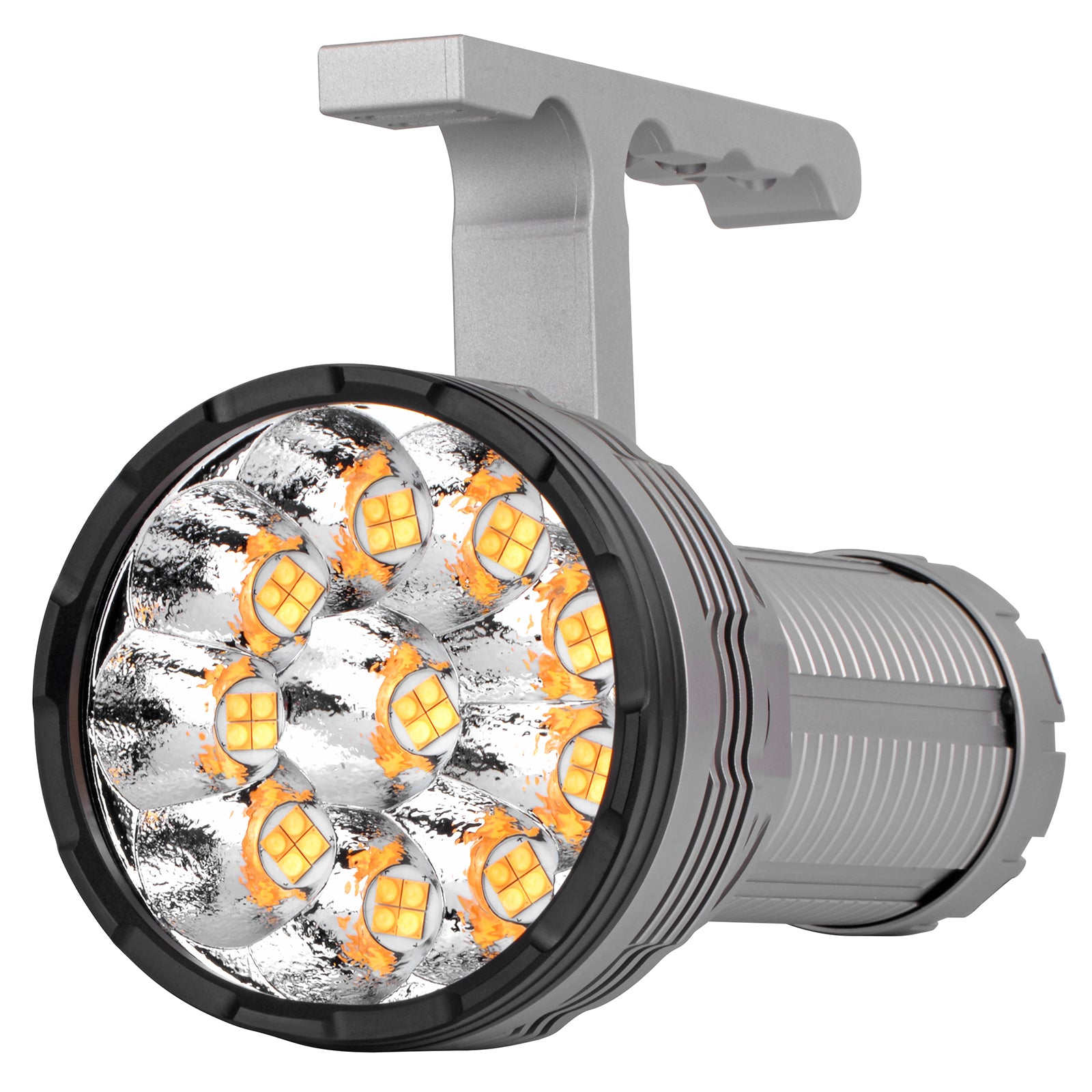 HAIKELITE RA40 40*HK3535 35000LM 300M Long Range Powerful LED Flashlight,46950 rechargeable battery