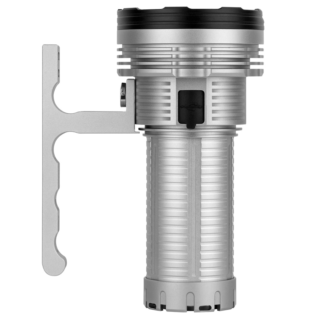 HAIKELITE RA40 40*HK3535 35000LM 300M Long Range Powerful LED Flashlight,46950 rechargeable battery