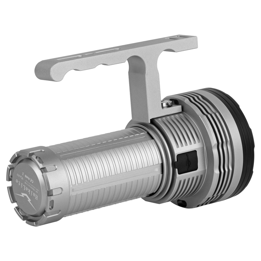 HAIKELITE RA40 40*HK3535 35000LM 300M Long Range Powerful LED Flashlight,46950 rechargeable battery