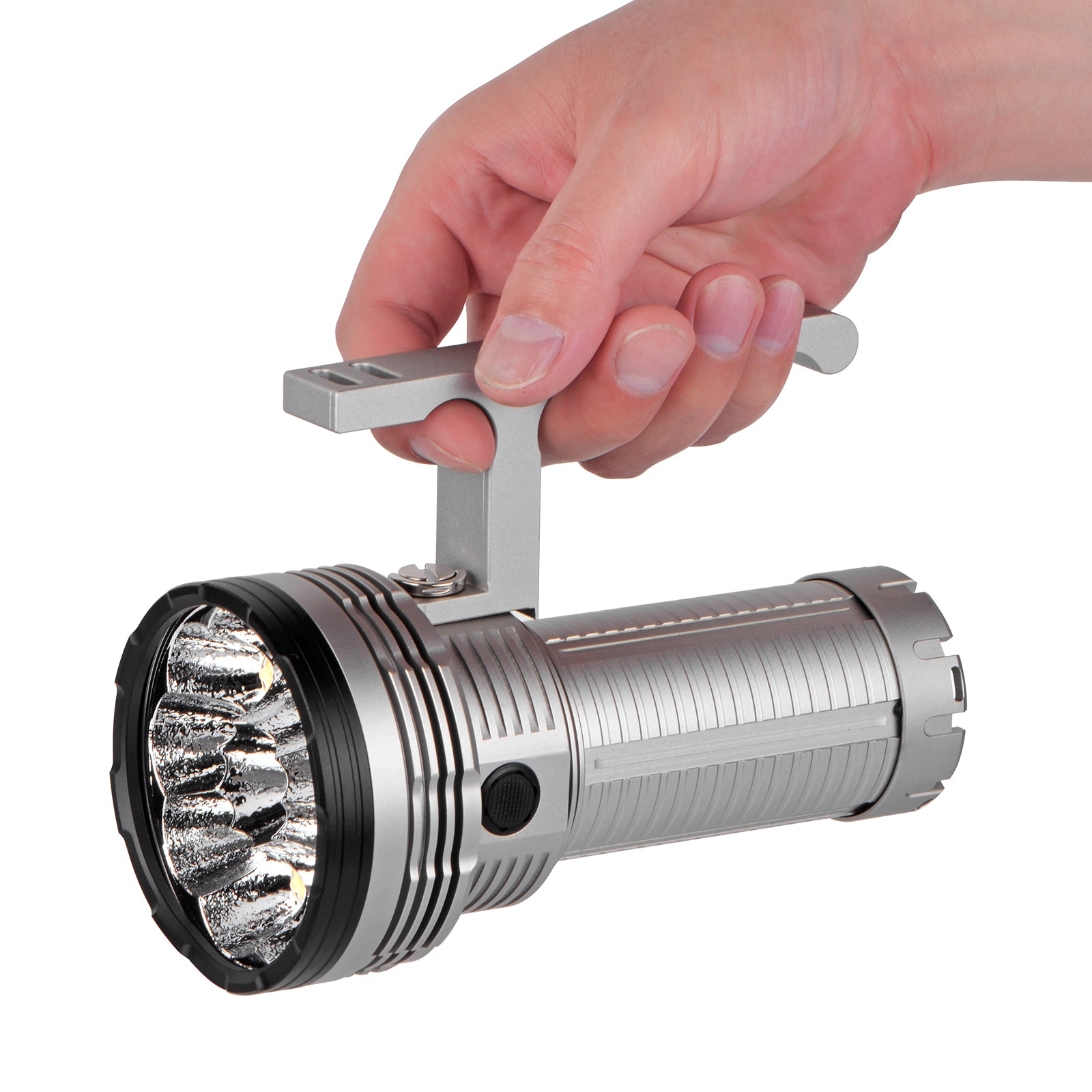 HAIKELITE RA40 40*HK3535 35000LM 300M Long Range Powerful LED Flashlight,46950 rechargeable battery