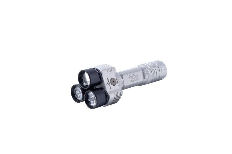 Niwalker ES3 PRO 21700 battery rechargeable triple heads cool white neutral white Multipurpose flashlight
