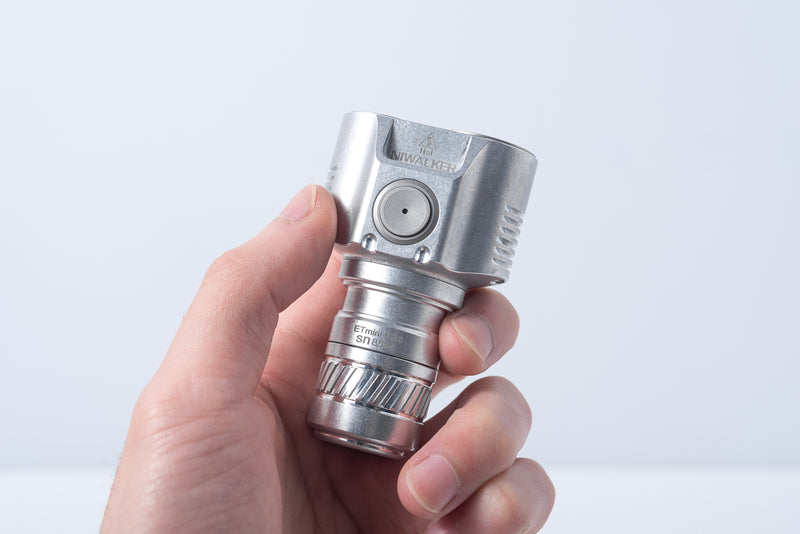 Niwalker ETmini  NE6 Stonewashed Titanium Dual Head 3200lm EDC Flashlight