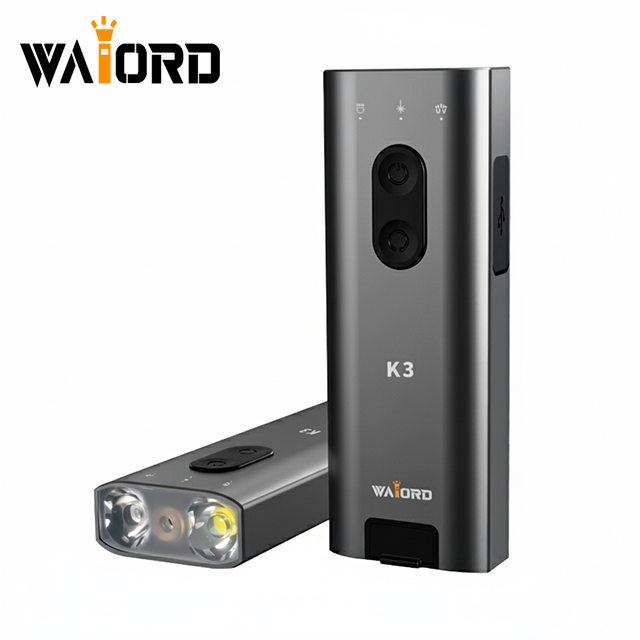 WAIORD K3 IP65 Waterproof LED Multifunctional Blast Super Bright Emergency Outdoor Light Durable Aluminum Alloy Flashlight USB