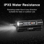 WAIORD K2,500 Lumens Rechargeable Keychain Flashlight LED Mini EDC Pocket Camping Flashlight Magnetic Back with Side Light