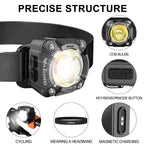 WAIORD W600, 600 Lumen LED Tactical Flashlight Magnetic Rechargeable 1000mAh Built-in Battery IP68 Waterproof