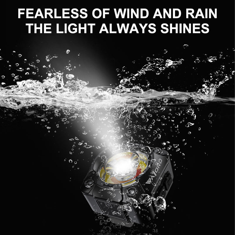 WAIORD W600, 600 Lumen LED Tactical Flashlight Magnetic Rechargeable 1000mAh Built-in Battery IP68 Waterproof