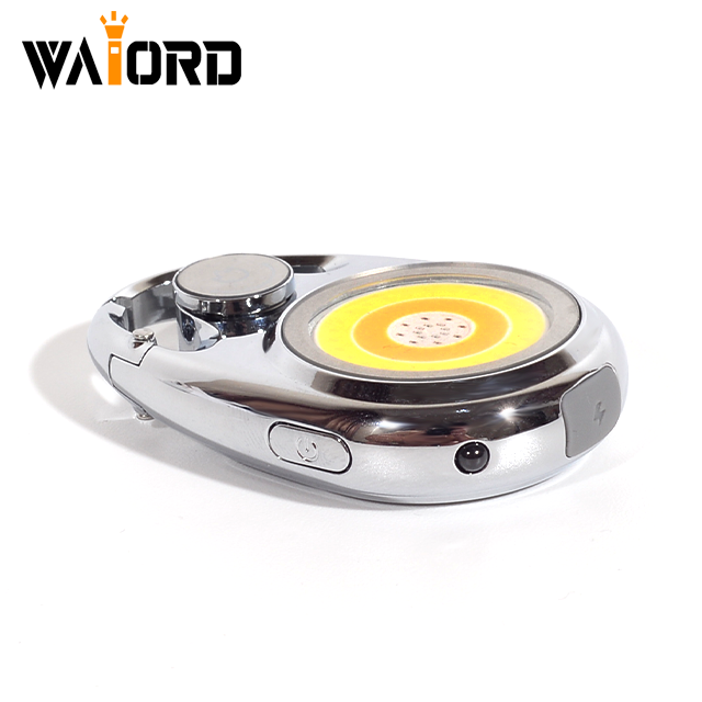 WAIORD K1, IP65 Rechargeable Portable Keychain COB Flashlight 11-in-1 Function Design Magnetic Back Window Fishing Lights