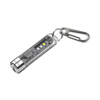 NICRON K11 V2 Rechargeable EDC Keychain flashlight with white/RGB/UV light，400 Hight Lumen with Extra 4 Sidelight, IPX4 EDC Mini Flashlight