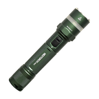 P01 Multi-light Source Tactical Strobe-flashlight,1350 Lumens High Performance Rechargeable LED Torch, Tactical Powerful Flashlight Torch for Hiking Camping Emergency Green