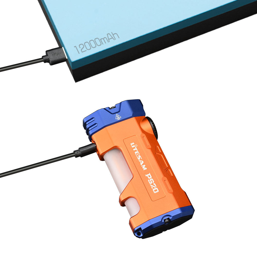 LITESAM PS20 Powerful Searching Light,3500LM,350m,USB TPYE-C Charging