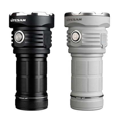 LITESAM PS50 Multifunctional Searching Flashlight,10000 Lumens powerful little monster