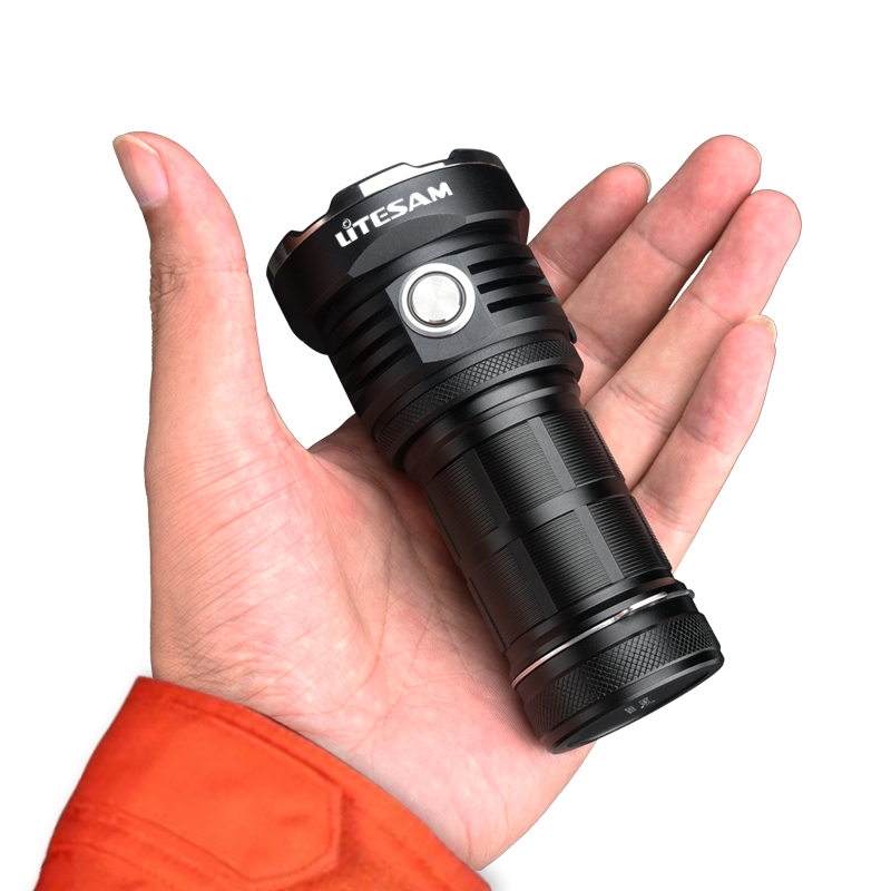 LITESAM PS50 Multifunctional Searching Flashlight,10000 Lumens powerful little monster