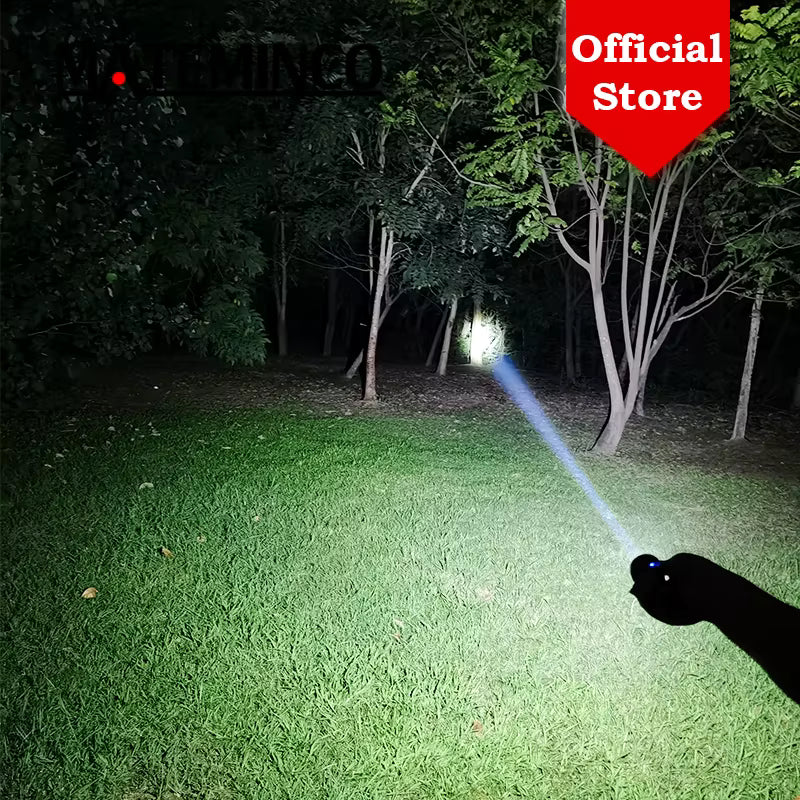 MATEMINCO X1 PRO 1350m Long Range Distance Throwing 21700 Battery Tactical LED LEP Flashlight Torch for Searching, Hunting
