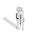 WAIORD K2,500 Lumens Rechargeable Keychain Flashlight LED Mini EDC Pocket Camping Flashlight Magnetic Back with Side Light