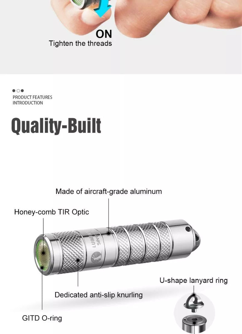 Lumintop Silver Fox 760 Lumens Magnetic EDC Flashlight