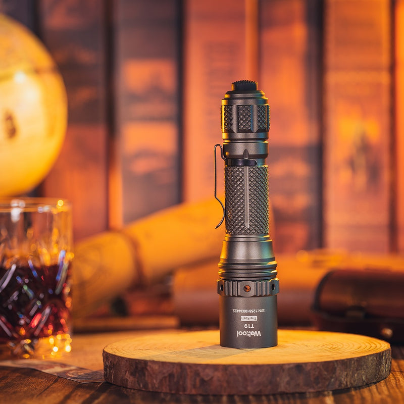 Weltool T19"The Rash" tactical flashlight,2050 lumens,90CRI, 5000K