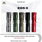 Manker E05 II Compact EDC Flashlight, High Density 1300 Lumens White LED Emitters, with 14500 Battery (Compatible with AA), Eeay to Carry, for Camping, Hiking