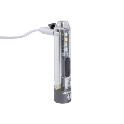 Lumintop Black Cat Mini EDC Flashlight 400 Lumens USB-C Rechargeable LED with Warm White, UV & RGB