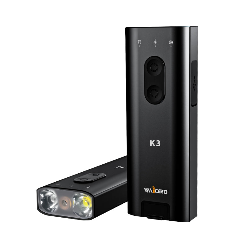 WAIORD K3 IP65 Waterproof LED Multifunctional Blast Super Bright Emergency Outdoor Light Durable Aluminum Alloy Flashlight USB