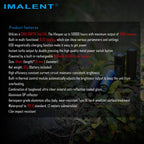 IMALENT LD70 Brightest EDC Flashlight, High Performance 4000 lumens Mini Torch -Use CREE XHP70.2 LED, Best LED torch with OLED Display for inspection and home checking
