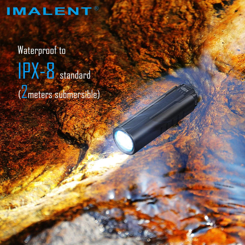 IMALENT LD70 Brightest EDC Flashlight, High Performance 4000 lumens Mini Torch -Use CREE XHP70.2 LED, Best LED torch with OLED Display for inspection and home checking