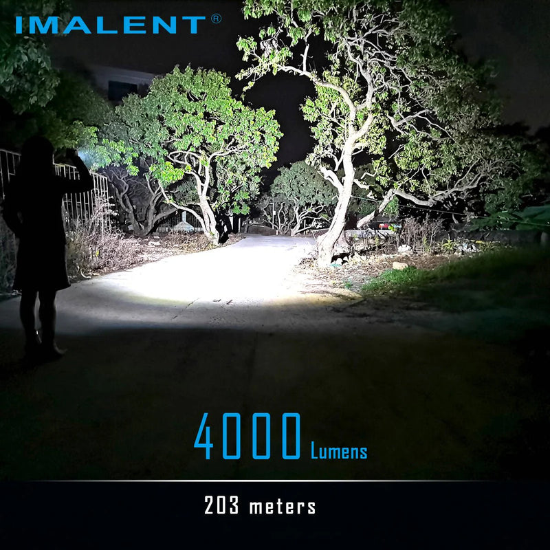 IMALENT LD70 Brightest EDC Flashlight, High Performance 4000 lumens Mini Torch -Use CREE XHP70.2 LED, Best LED torch with OLED Display for inspection and home checking