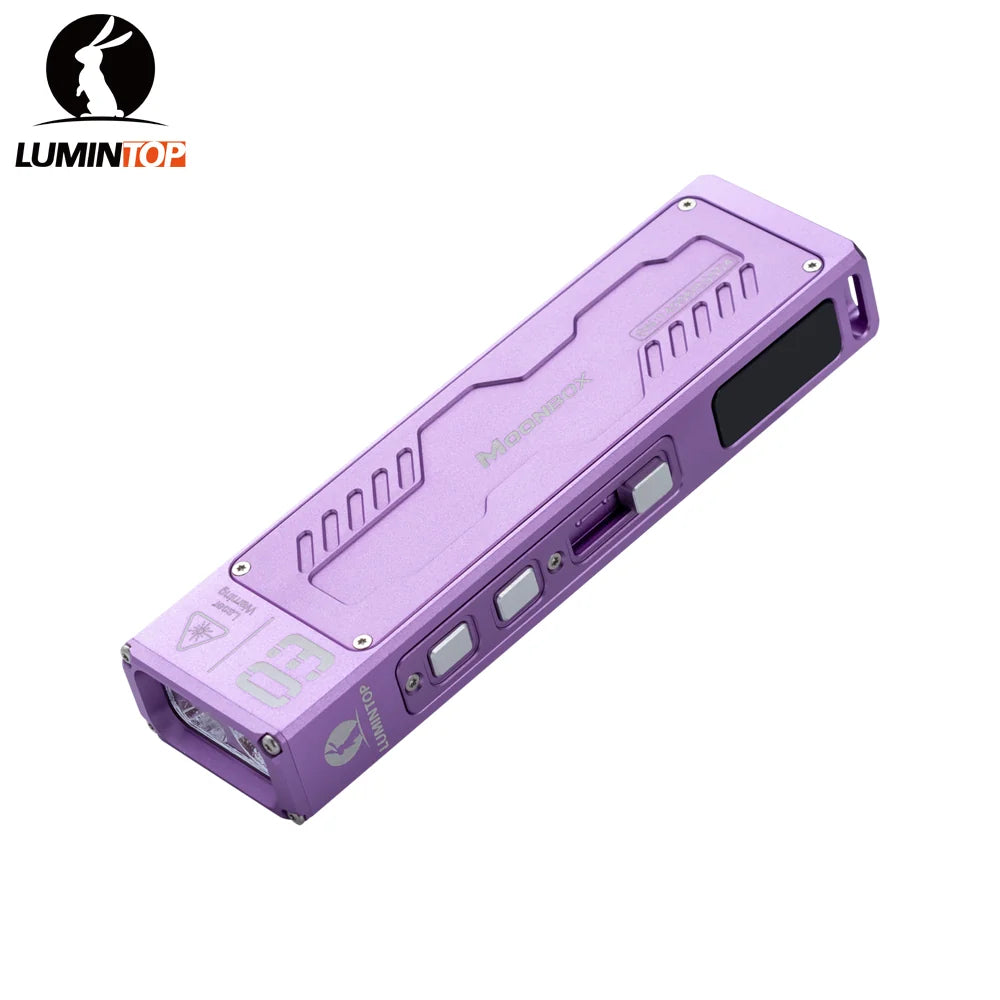 LUMINTOP MoonBox 3.0 Multi-function Strong Magnetic Flat EDC Mini RGB Atmosphere Light Dual Laser Flashlight Purple