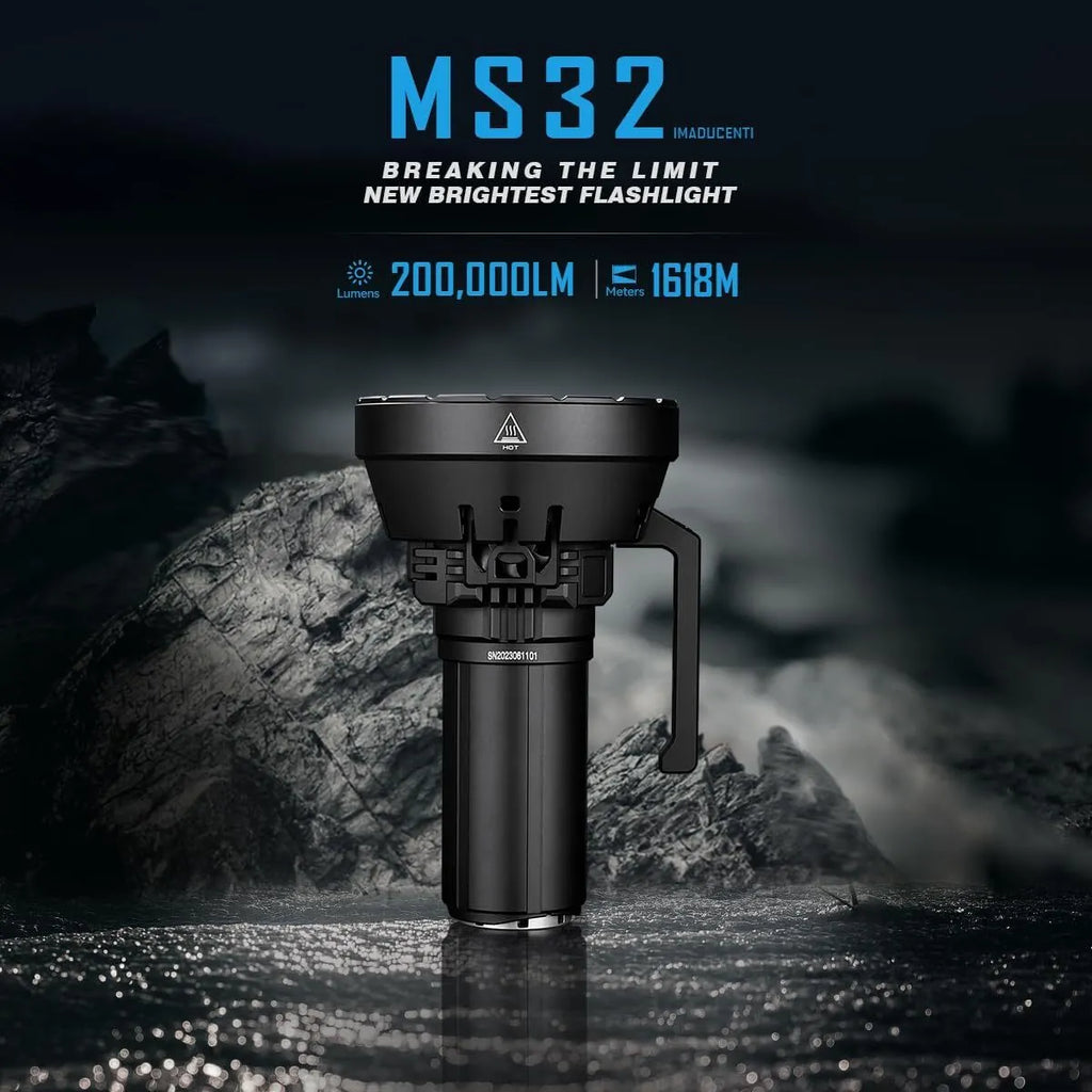IMALENT MS32 200000 Lumens Worlds Brightest Flashlight Type C Rechargeable